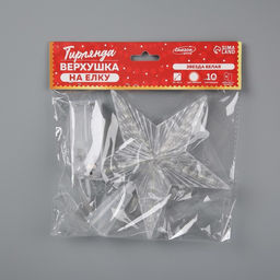 Светодиодная верхушка на ёлку Звезда белая, 16 см, 10 LED, от батареек ААх2, фиксинг, свечение белое - Luazon lighting фото 6