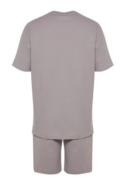 TRENDYOL MAN Mavi Regular Fit Waffle Sortlu Pijama Tak?m? TMNSS23PT00032 - Trendyolmilla фото 21