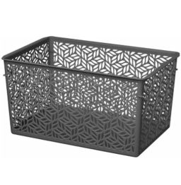 Цена за 2 шт. Корзинка универсальная "Linden" 6,7л, 290х190х150мм (серый)