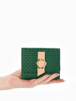 Кошелёк женский на кнопке, 11?1?10 см, комбинированный, жёлтый