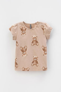 Crockid _ КР 302200/нежный бежевый,милые мишки к413 фуфайка д/дев яс