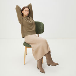 Высокие казаки TENDANCE Артикул 4073726, бежево-коричневый