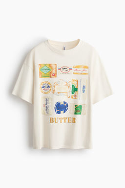 Camiseta oversize con motivo estampado - H&m фото 7