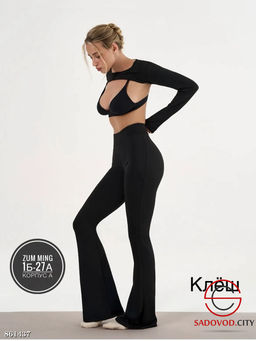 Женские лосины клеш от колена - Fiona фото 2