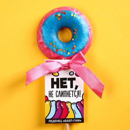 Леденец Не слипнется на палочке, вкус: баббл гама, 30 г.