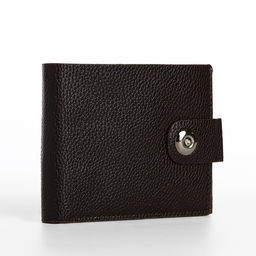 Портмоне мужское на магните, отдел для купюр, карт, монет, коричневое
