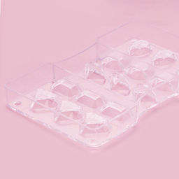 Форма для конфет и шоколада Самоцветы, 15 ячеек, 20?12?2.5 см, прозрачная