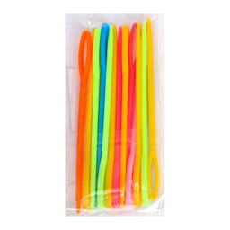 Игла пластиковая, набор 20 шт., размер 1 шт. 9 см, цвета МИКС - Simaland фото 3