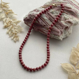 Бусы из Родонита 45 см +