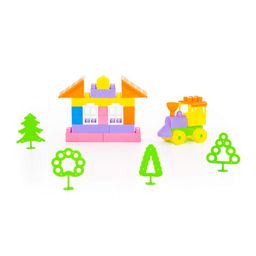 Конструктор Строитель (75 элементов) (в контейнере) - Полесье фото 6