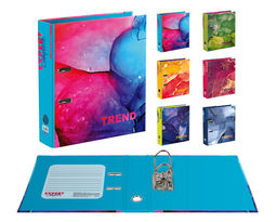 Expert Complete Регистратор ламинир. Marbling 75 мм 10 шт. Trend A4 арочный механ. глянцевый оранжевый EC751703