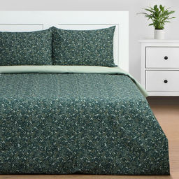 Постельное бельё Этель евро Small leaves, 200х217 см, 220х240 см, 50х70 см -2 шт, поплин  фото 8