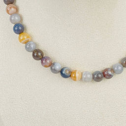Колье из ботсванского Агата - Радуга самоцветов фото 2
