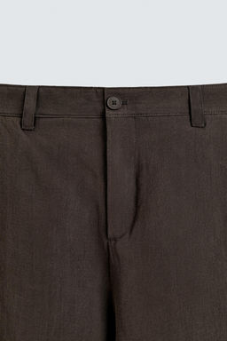 PANTAL?N FLUIDO PLIEGUES / Marr?n - Zara фото 8