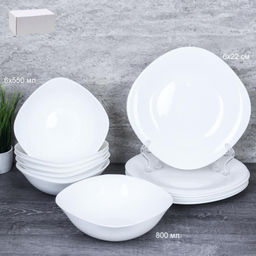 Столовый набор 13 предметов квадратный / Sq13/856575 (white) /уп 2/ - ГалеонТрейд фото 6