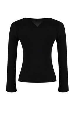 Ekru Fitted/Vucuda Oturan Asimetrik Yaka Aksesuar Detayl? Premium Yumusak Orme Bluz TWOSS26BZ00178 - Trendyolmilla фото 12