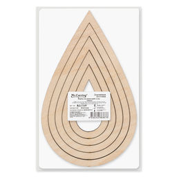 Заготовка для декорирования Mr. Carving ВД-1149 Формы для эпоксидной смолы фанера 0.6 см 5 шт Капли фото 3
