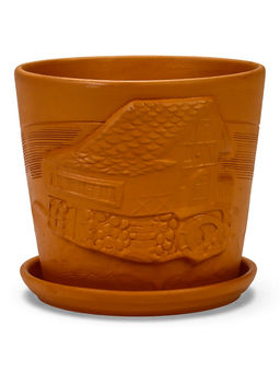 Горшок цветочный с поддоном 2,6 л, d18/h16 см терр-т керамика, "Голландия" (М)