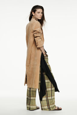 SUEDE LEATHER COAT ZW COLLECTION LIMITED EDITION - Zara фото 2