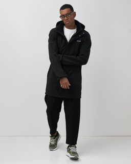 Парка спортивная мужская с капюшоном softshell черного цвета 9565Ch - Mtforce фото 11