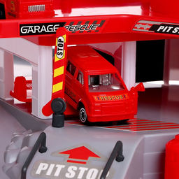 Парковка для машин Служба спасения, 2 уровня, вертолетная площадка - Simaland фото 6