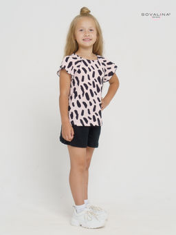 Костюм Дюймовочка черный-коровка