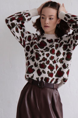 10046 Джемпер леопардовый - Martichelli фото 19