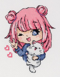 Klart набор для вышивания 8-554 Милашка 12.5 х 15.5 см