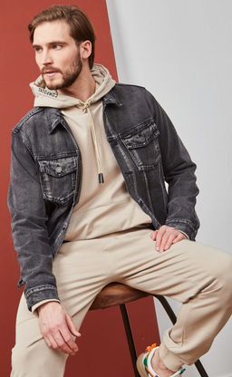 Брюки спорт F1110821 beige - Fine joyce фото 9