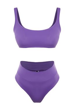 TRENDYOLMILLA Siyah Bralet Yuksek Bel High Leg Regular Core Bikini Tak?m? TBESS22BT0010  фото 26