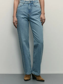 Джинсы straight с высокой посадкой / Zarina фото 2