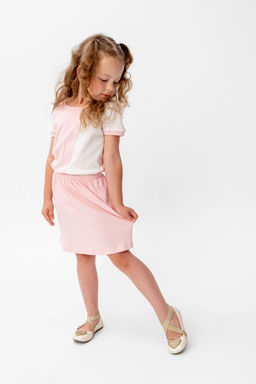 Костюм Элис розовый/молочный