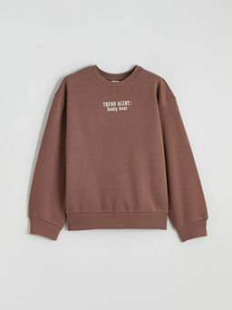 Bisiklet Yaka K?z ?ocuk Sweatshirt 2li