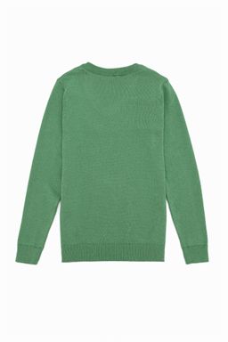 Вязаный свитер Mint V-образным вырезом для мальчиков Basic - U.s. polo assn фото 2