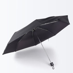 Зонт механический, Dark afternoon, 3 сложения, 8 спиц, R=48/55 см, d=96 см, чёрный