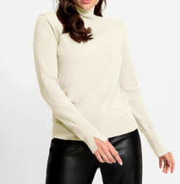 Свитер с воротником-стойкой, шампань - Heine фото 3