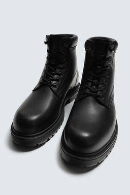 CHUNKY LACE-UP BOOTS - Zara фото 5