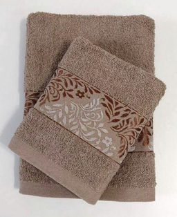 Махровое полотенце Грезы-кофе 50*90 см. хлопок 100% - Лен поволжья фото 2