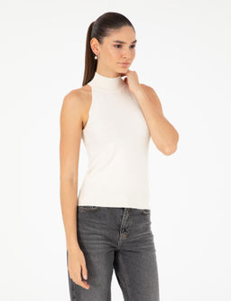 Блуза Pierre Cardin Slim Fit экрю трикотажная
