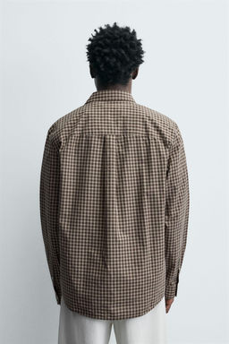 RELAXED FIT CHECK SHIRT - Zara фото 3