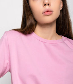 Футболка #1S600, розовая лаванда