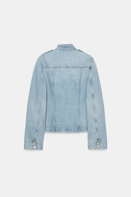 CAZADORA DENIM TRF BOLSILLOS / Azul - Zara фото 5