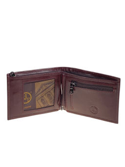 Мужское портмоне из натуральной кожи, цвет коричневый - Greta фото 2