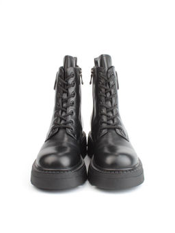 04-M3-1476 BLACK Ботинки зимние женские (натуральная кожа, натуральный мех)