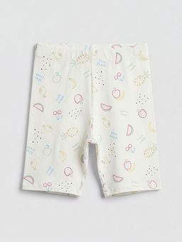 Bask?l? K?z ?ocuk ?ort Pijama Alt? 2li