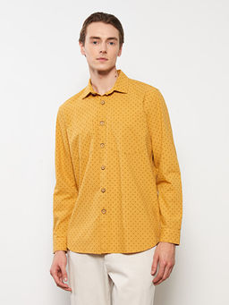 Regular Fit Uzun Kollu Desenli Erkek G?mlek