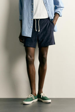 BERMUDA RELAXED FIT TOALLA / Marino - Zara фото 2