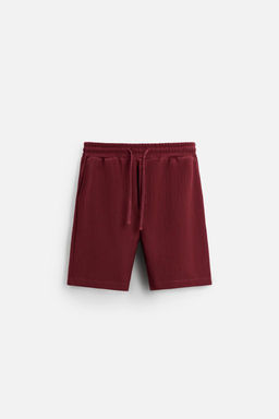 TEXTURED JOGGER BERMUDA SHORTS - Zara фото 15
