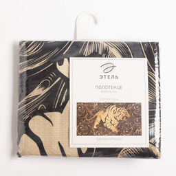 Полотенце Этель Тигр 70х146 см, 100% хлопок 160гр/м2  фото 5