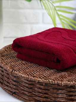 Полотенце махровое Ножки р.35*60 Бордовый